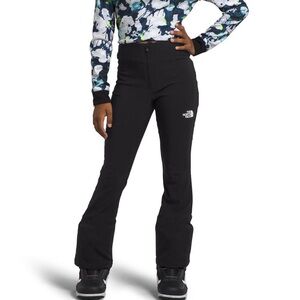 The North Face girls black flared snoga snow pants 6/XS